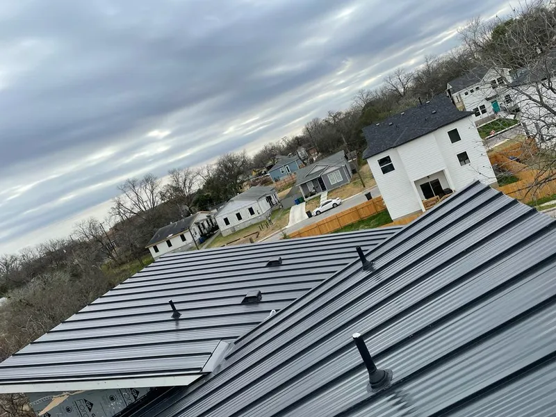 Standing seam metal roof panels with vents for Skylight Repair in Noblesville